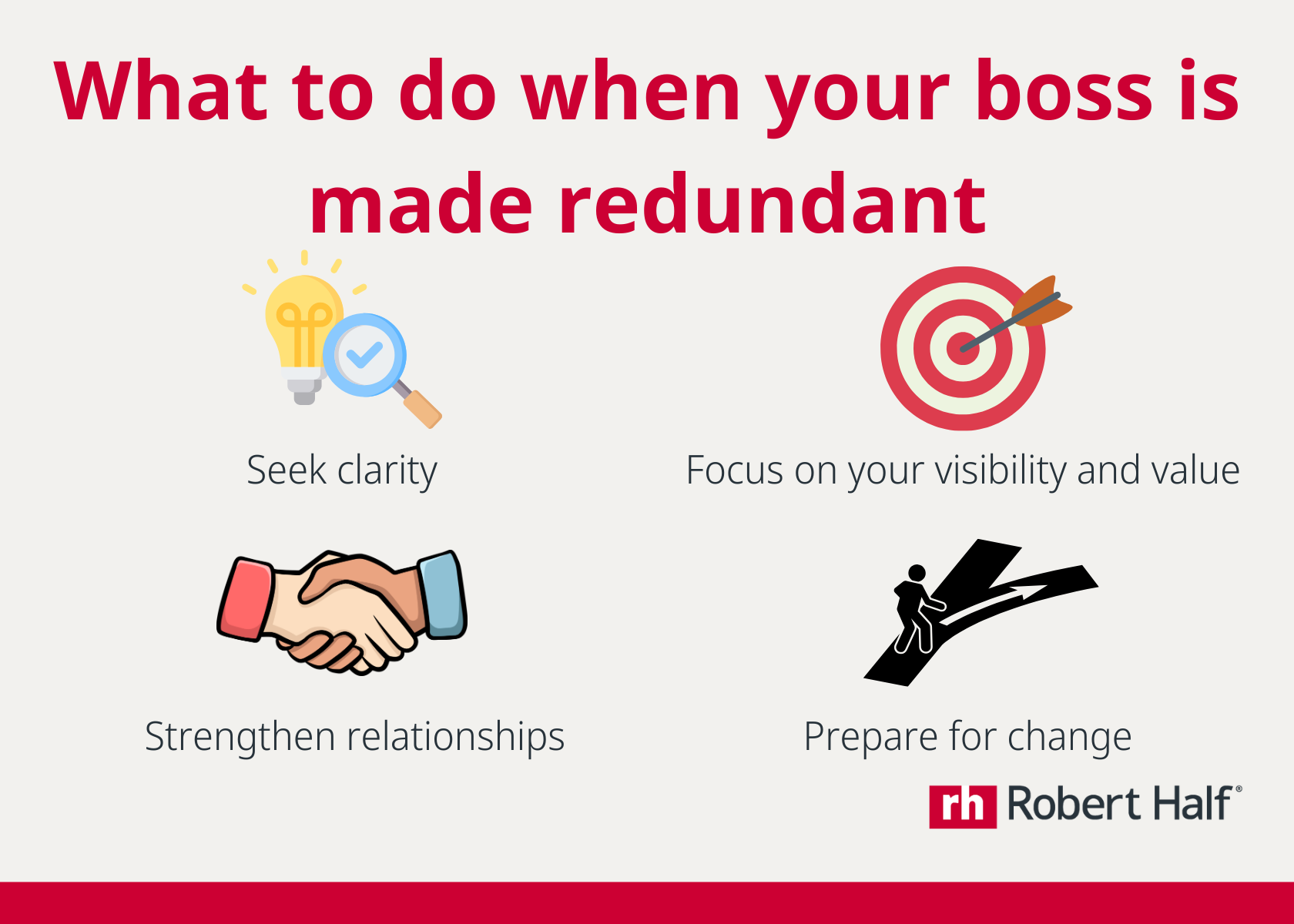 What to do when your boss is made redundant | Robert Half